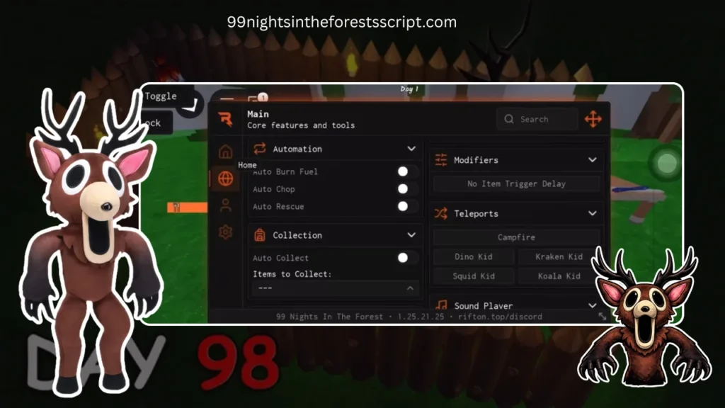 99 Nights in the Forest Scripts